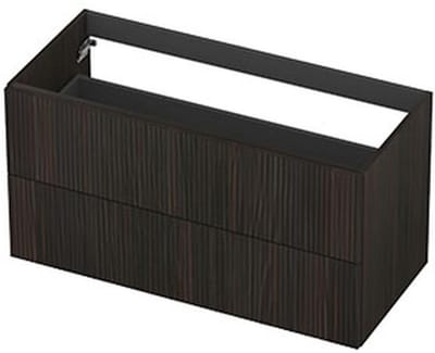 INK - Onderkast 2L Fineer Gefreesd Tbv Greep - 1000x450x520 Mm - Matt Intens Black