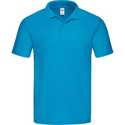 Fruit of the Loom Unisex Adult Origineel Poloshirt (Azuurblauw)