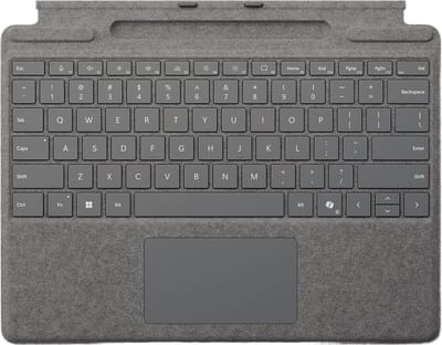 Microsoft Surface Pro Type Cover - AZERTY - Penopbergsleuf - Platina