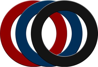 Dartbord Surround - Beschermring Bord - Darts Spelen - Beschermt Muur - 70 cm Diameter - Rood
