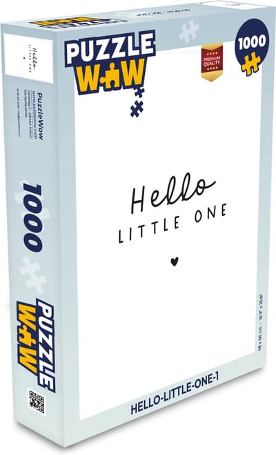 Puzzel Quotes - Hello little one - Baby - Spreuken - Kinderen - Legpuzzel - Puzzel 1000 stukjes volwassenen