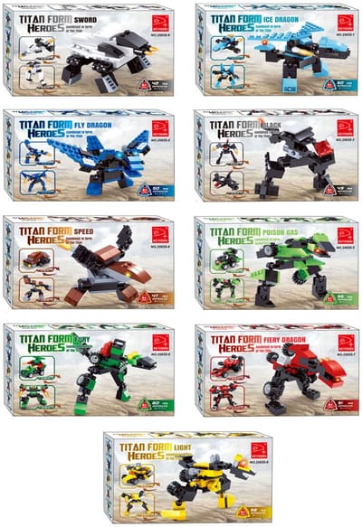 Titans Robot Bouwblokjes Bouwset 3-in-1