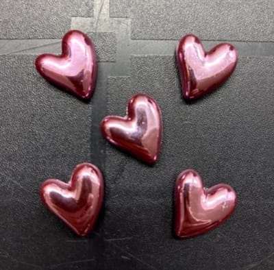 TLVX 5 stuks 3D Licht Roze Hartjes Magneten Glimmend / Leuke Koelkastmagneten / Speel- & Leer Magneet Glanzend / School / Whiteboard / Pink Hearts / Valentijn / Spiegel / Glans / Notitie / Memo / Schoolbord / Magnetisch / Love You Foto Magneetjes