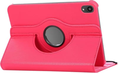 Draaibare Bookcase - Geschikt voor iPad Mini Hoes 6e Generatie - 8.3 inch (2021) - Fel Roze