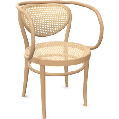 Thonet 210 R Stoel - blank gebeitst