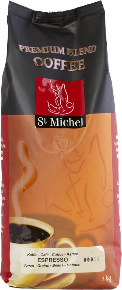 St. Michel Espresso Italia koffiebonen 1 kilo 80% Arabica premium koffie