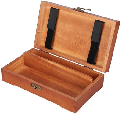 Dailygoody - Opbergdoos Sieradendoos - Houten potlooddoos - Duurzaam en stijlvol - Sieraden organizer - Perfect voor creatievelingen - 2 compartimenten