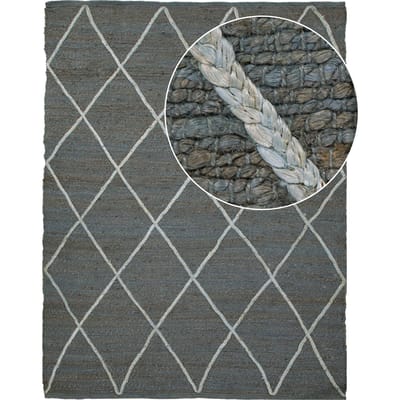 Jutekleed Sakira antraciet 60x100 cm