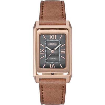 Heritor Automatic Esteban Horloge met Leren Band