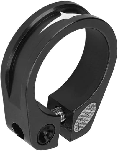 Zadelpenklem Fiets - Zadelklem Quick Release - Zithoogte Instellen - Lichtgewicht Hol Ontwerp - 318 mm - Zwart