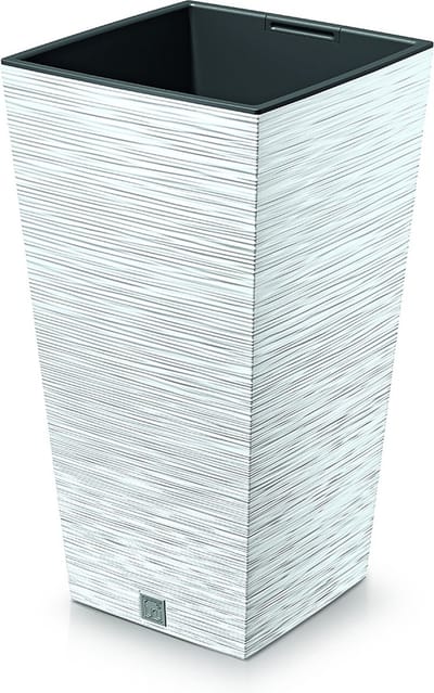 Bloempot Hoog Vierkant Furu Square 35x35x66cm WIT Prosperplast