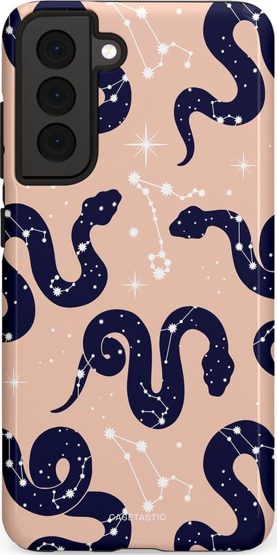 Casetastic Hoesje Geschikt voor Samsung S21 FE - Stijlvolle Beschermende Duo-layer Case - Astro slang