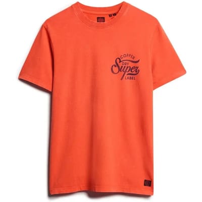 Superdry - Copper Label T-shirt met grafische print op de borst - Heren - T-shirts