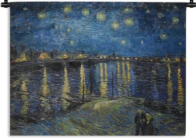 Wandkleed - Wanddoek - Van Gogh - Brug - Oude meesters - 120x90 cm - Wandtapijt