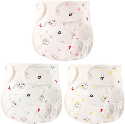 Baby Potty Pants - Oefenbroekjes Katoen - Zindelijkheidstraining - Waterdichte TPU Laag - 3 Stuks - Multicolor