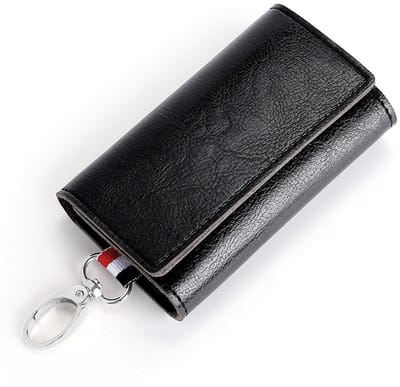 NTHProducts - Wallet Small - Sleuteltas - Hoogwaardige PU-leer - Zwart - Sleutelhouder - Handig voor vrouwen - Compact model