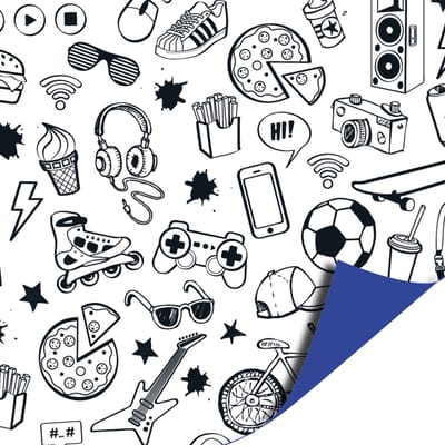 Cadeaupapier 70x200cm - Game On
