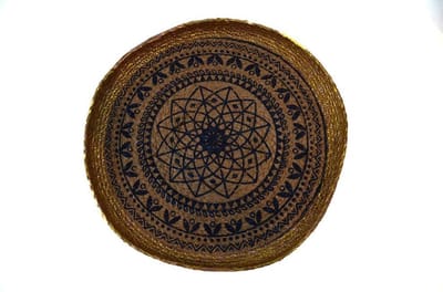 Floz tafel dienblad - tafel tray - jute met oosters tintje - 40 cm - fairtrade