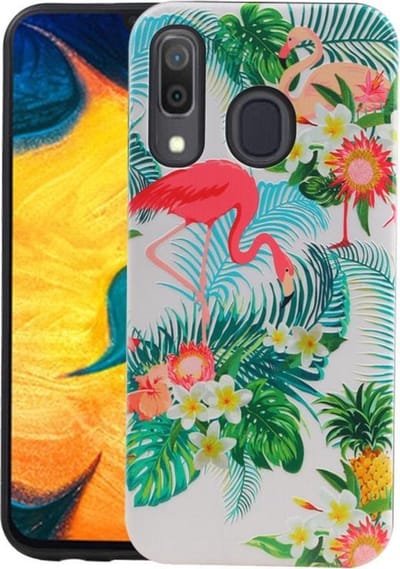 Flamingo Design Hardcase Backcover - Hoesje Geschikt voor Samsung Galaxy A30