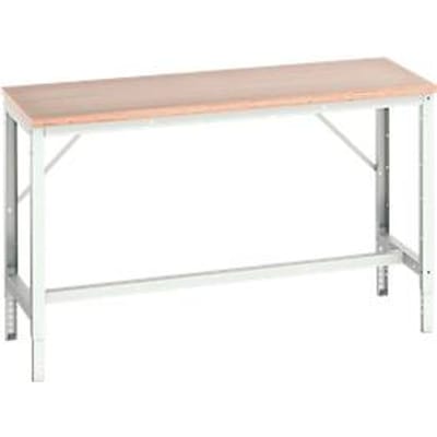Bott Werkbank Verso - met set dwarsverbindingen - B 1500 x H 930 x D 600 mm - draagvermogen tot 600 kg - werkbald in beuken multiplex - onderstel lichtgrijs RAL 7035