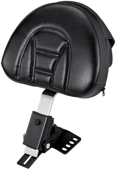 Motorfiets Rugleuning - Passagiers Kussen - Comfortabel Rijden - Slanke Vorm - 27x21 cm - Zwart