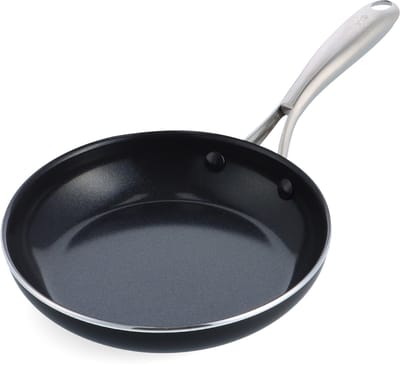 BK Magma Aluminium Koekenpan 20cm - PFAS-vrije antikleeflaag – Koekenpan inductie – Keramische pan - Ovenbestendig tot 250°C – RVS handgreep - Zwart