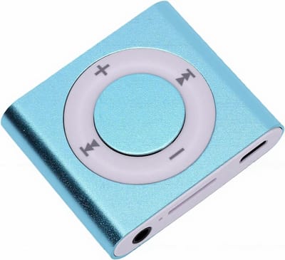 Draagbare MP3-speler - Muziekspeler - Muziek Luisteren - Ingebouwde Luidspreker - 64 GB Uitbreidbaar - Lichtblauw