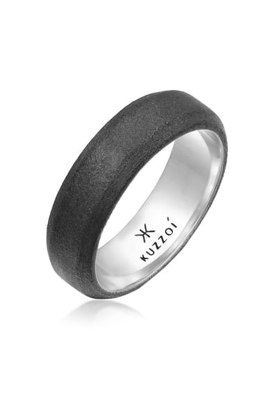 KUZZOI - Ring - Herenband massief in 925 sterling zilver - Heren