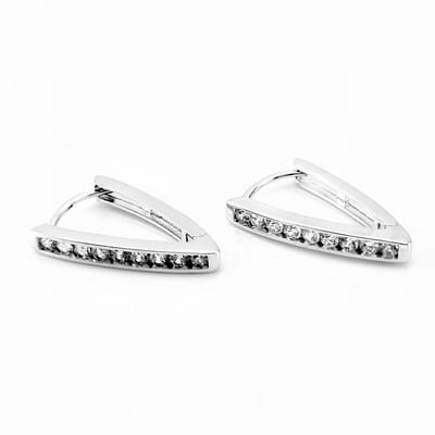 Xuping Jewelry Gerhodineerd V-Oorbellen