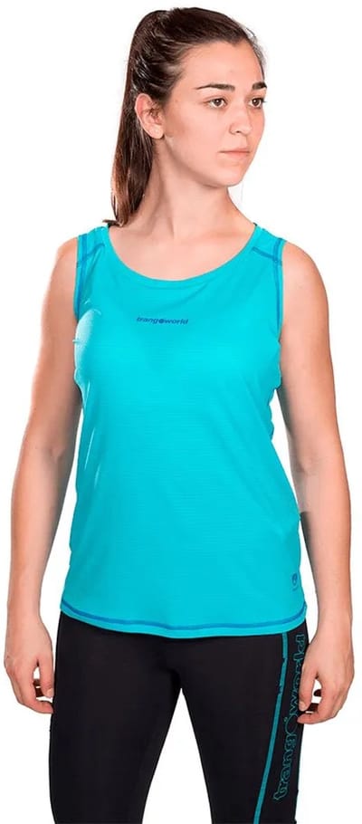 Trangoworld Baells Mouwloos T-shirt Blauw L Vrouw