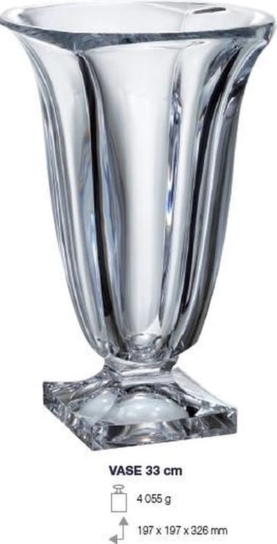 Kristal vaas Magma 33 cm