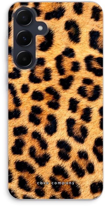 Case Company® - Hoesje geschikt voor Samsung Galaxy A55 hoesje - Luipaard - Soft Cover Telefoonhoesje - Bescherming aan alle Kanten en Schermrand