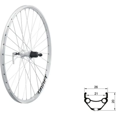 Achterwiel Kellys Draft V-Brake R 26"