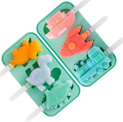 Siliconen ijsvormpje-2-pack ijsvormpjes-12 ijsstokjes- ijsvormpjes voor kinderen en volwassenen-ijsvormpjesset-BPA-vrij