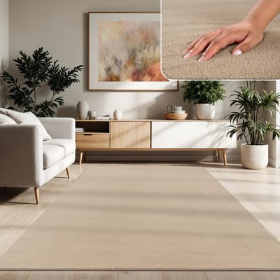 Paco Home Moderne woonkamer tapijt kortpolig wasbaar zacht uni effect bont antislip 240x340 cm