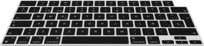 kwmobile Keyboard Cover Compatible with Apple MacBook Pro 16" (2023) M2 A2780 / M3 A2991 - QWERTY (Spain) Layout Keyboard Cover Silicone Skin - Black