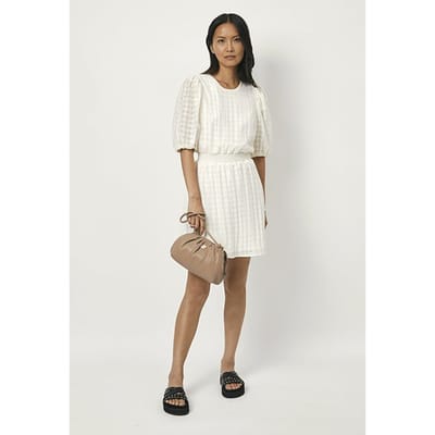 Dante6 Daffodil Back Detail Dress Butter Cream Maat: 42 | Mini Jurken Outlet | Dames | Wit