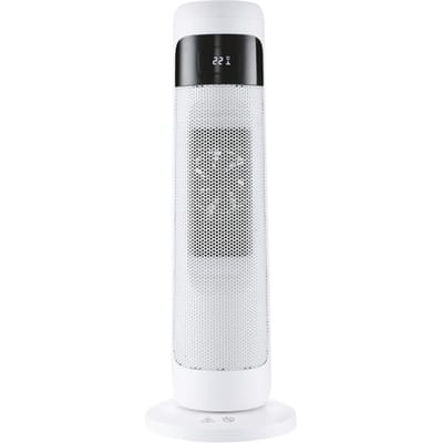 TRONIC® Keramische ventilator - warme en koude lucht - Wit - 15–40 °C - Inclusief: Afstandsbediening Verwarmingsstanden: 2 (1000/2000 W)