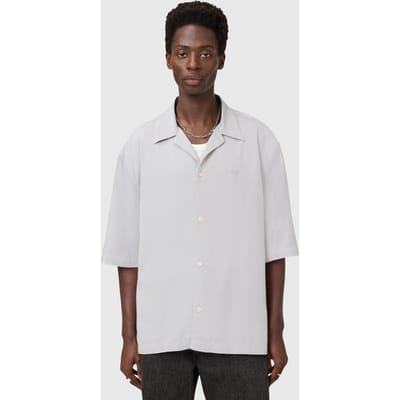 AllSaints Rialto Ss Shirt Crag Grey Taglia: M | Camicie Casual Outlet | Uomo | Grigio