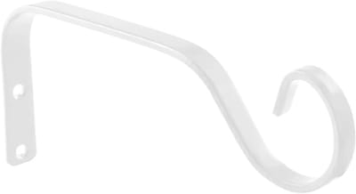 Bloempot Haken - Wandmand Ijzer - Planten Ophangen - Stabiel Draagvermogen - 185 x 84 mm - Wit
