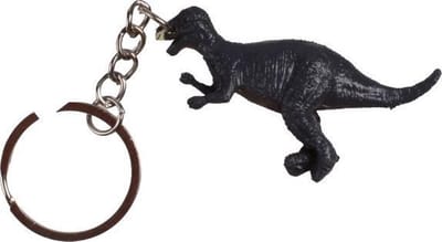 Lg-imports Sleutelhanger Dino Tyrannosaurus Rex 6 Cm Zwart