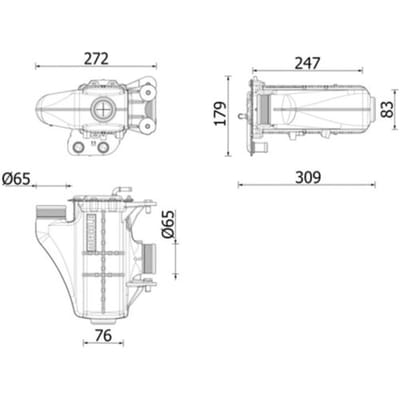 InlaatluchtRadiator MAHLE CI 671 000P