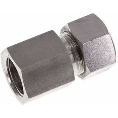 G 1/2'' x 15L RVS Rechte Snijring Koppeling 315 Bar DIN 2353 - FL2S-FC-ST-012G-15-L