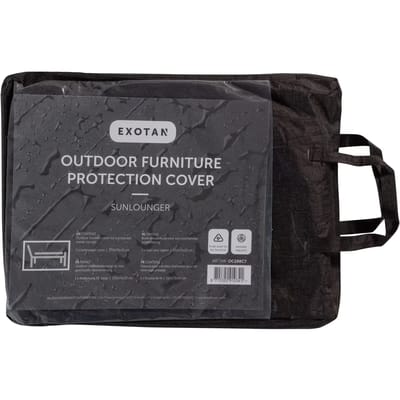 Exotan Rhodos Beschermhoes Ligbed - Kunststof - Zwart - 45x30x14