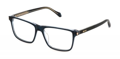 Just Cavalli VJC050 Top blu+azzurro lucido 56/16/145 MAN Brilmonturen