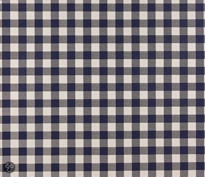 Dutch Wallcoverings Papierbehang - Ruitje - Delfts blauw