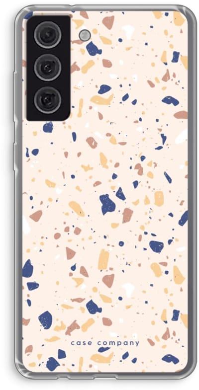Case Company® - Hoesje geschikt voor Samsung Galaxy S21 FE hoesje - Terrazzo N°23 - Soft Cover Telefoonhoesje - Bescherming aan alle Kanten en Schermrand