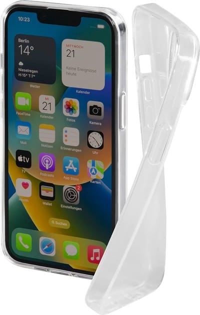 Hama Crystal Clear Cover Hoesje geschikt voor Apple iPhone 14 Plus - Flexibel telefoonhoesje - Krasbestendig - Transparant