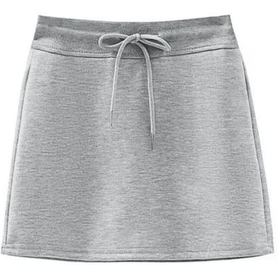 Dames Nieuwe Stijl Zomer Kleine Hoge Taille Rok Casual Heupbedekkende Taille Rok Anti-blootstelling Rok Broek M grijs