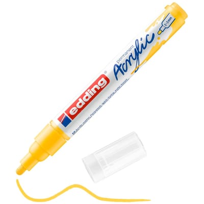 edding 5100 Acrylic "Acrylmarker - Medium" - Verkeersgeel